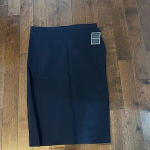 J&L Atelier navy pencil skirt